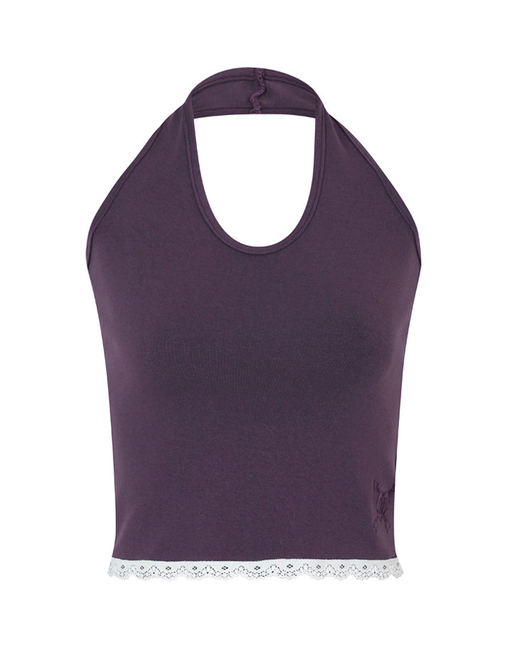 SIWL halter sleeveless (mauve purple)