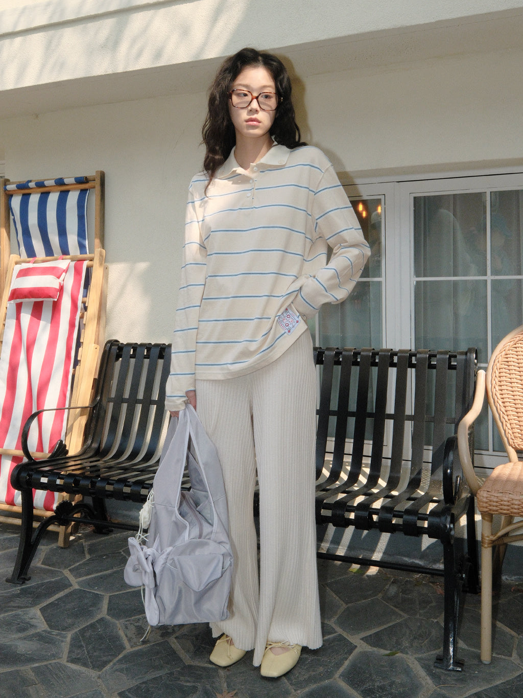 Stripe Rugby T-shirt (Ivory)