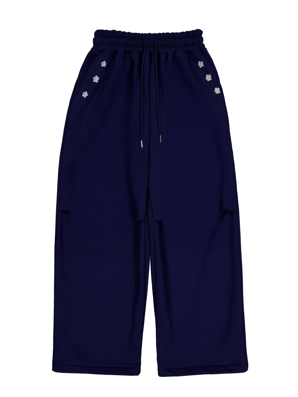 Crochet Sweat Pants (Navy)