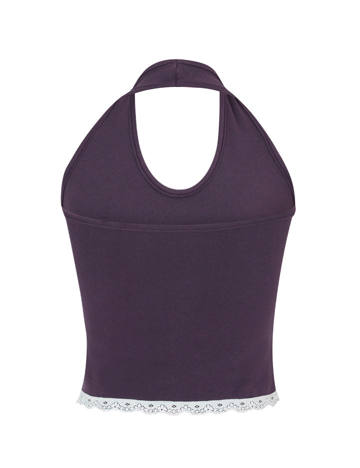 SIWL halter sleeveless (mauve purple)