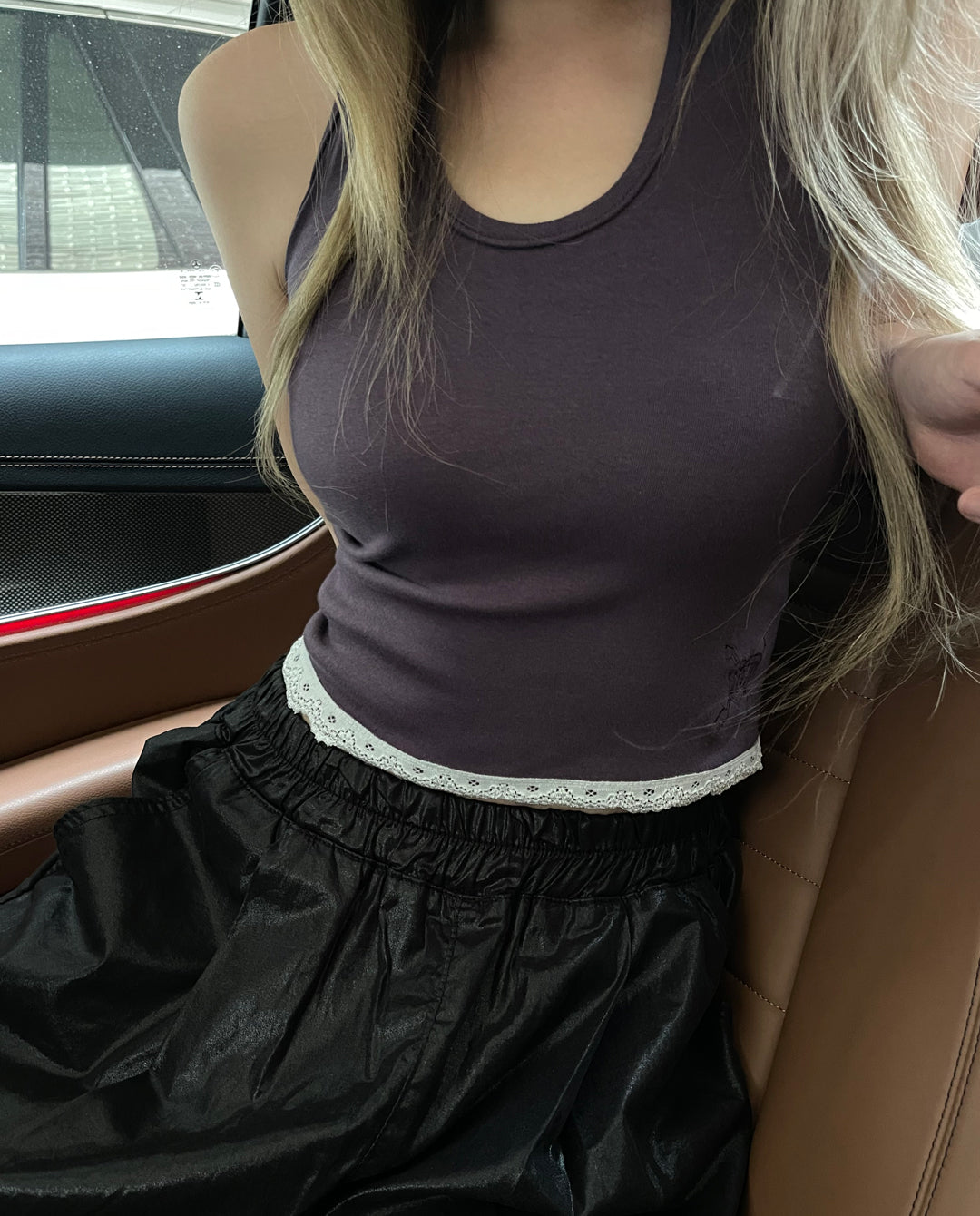 SIWL halter sleeveless (mauve purple)