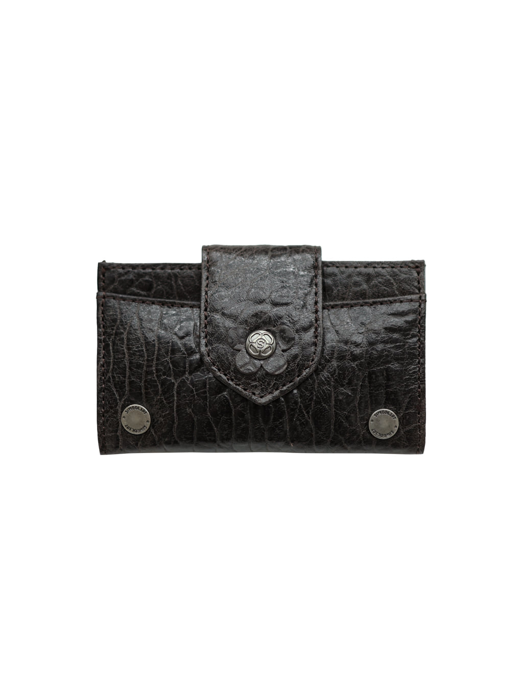 Fleur Card Wallet (All Chocolate)