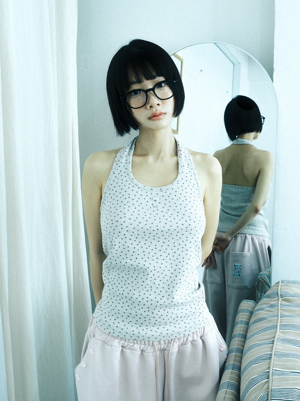KAWAII Halter Sleeveless (Oatmeal)