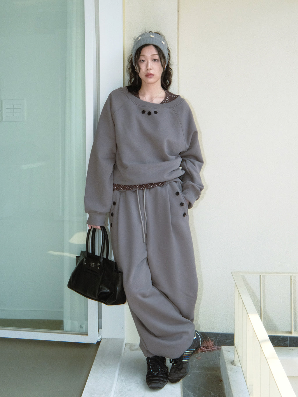Crochet Sweat Pants (Mocha)