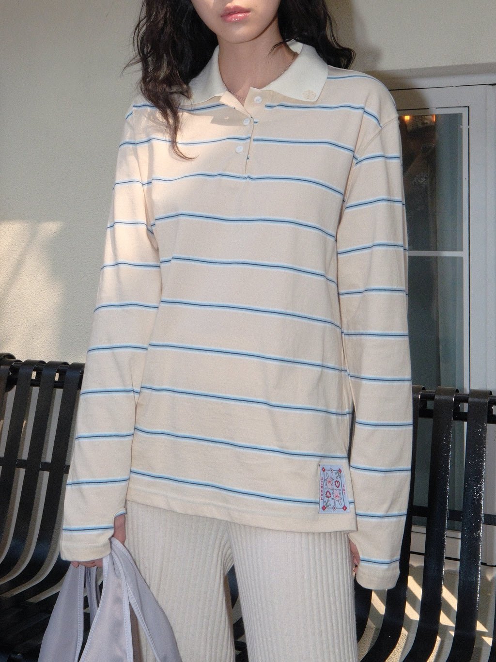 Stripe Rugby T-shirt (Ivory)