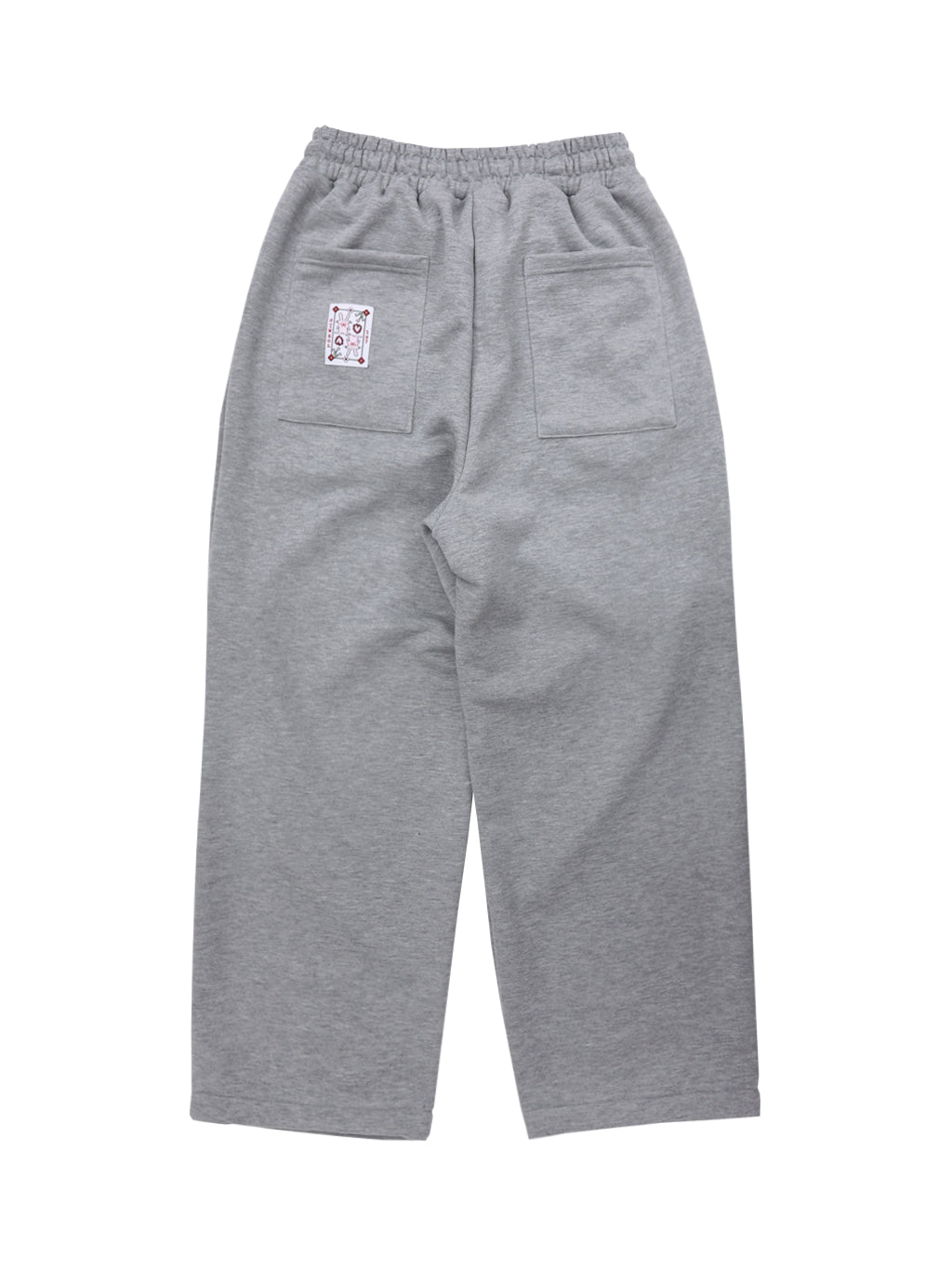 Crochet Sweat Pants (Melange Grey)