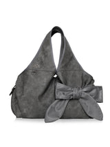 Bow Shoulder Bag (Nubuck Grey)