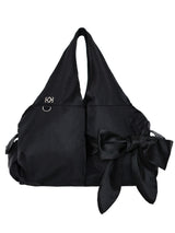 Bow Shoulder Bag (Nylon Black)