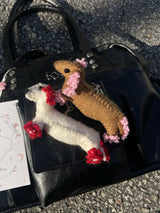 [New Zealand Wool] Worry Keyring (Brown)
