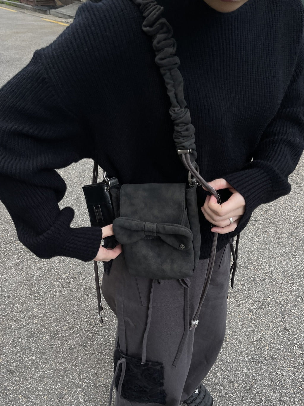[Nubuck] Fortune Bag (Antique Black)