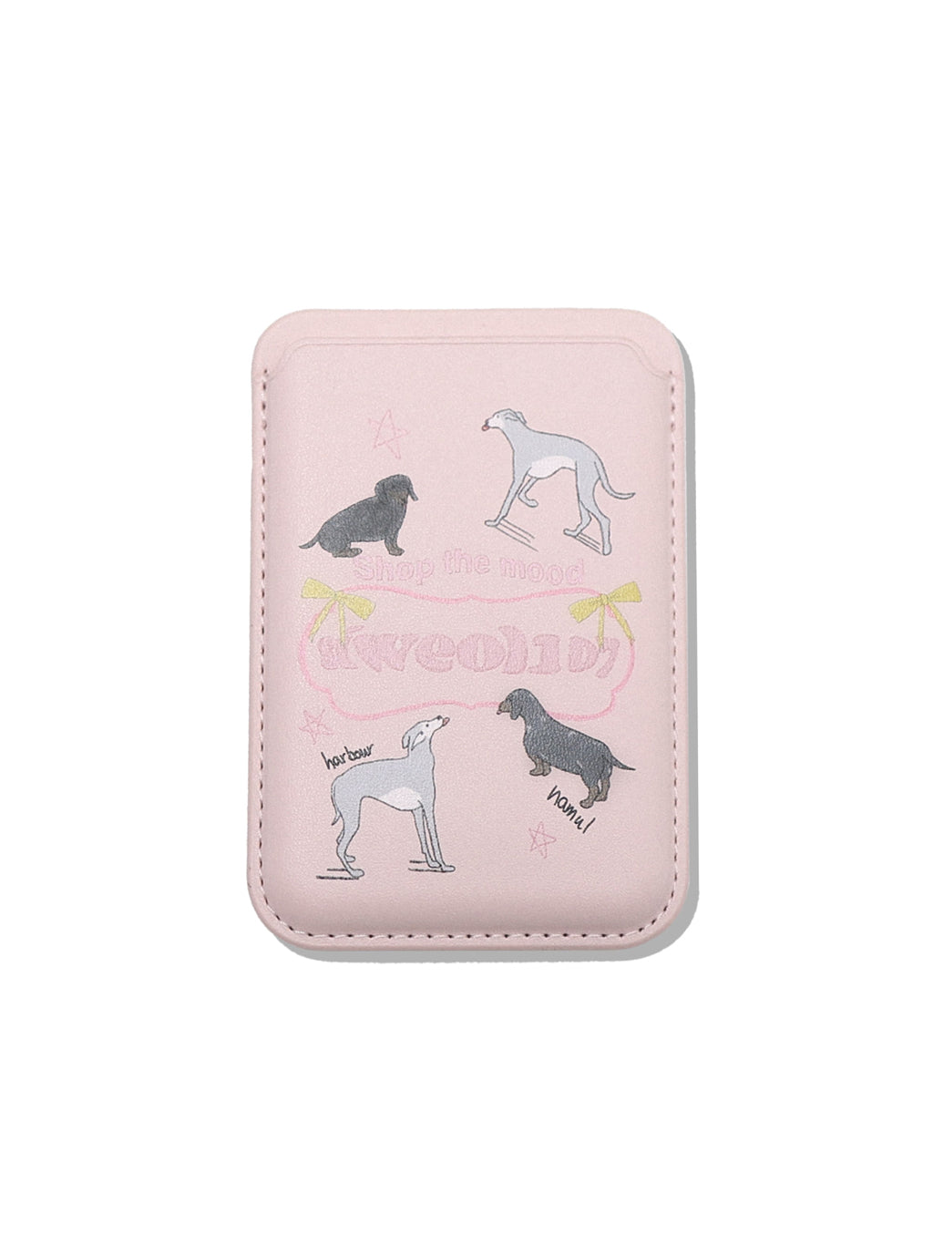 Puppy MagSafe Card Wallet (Pink)