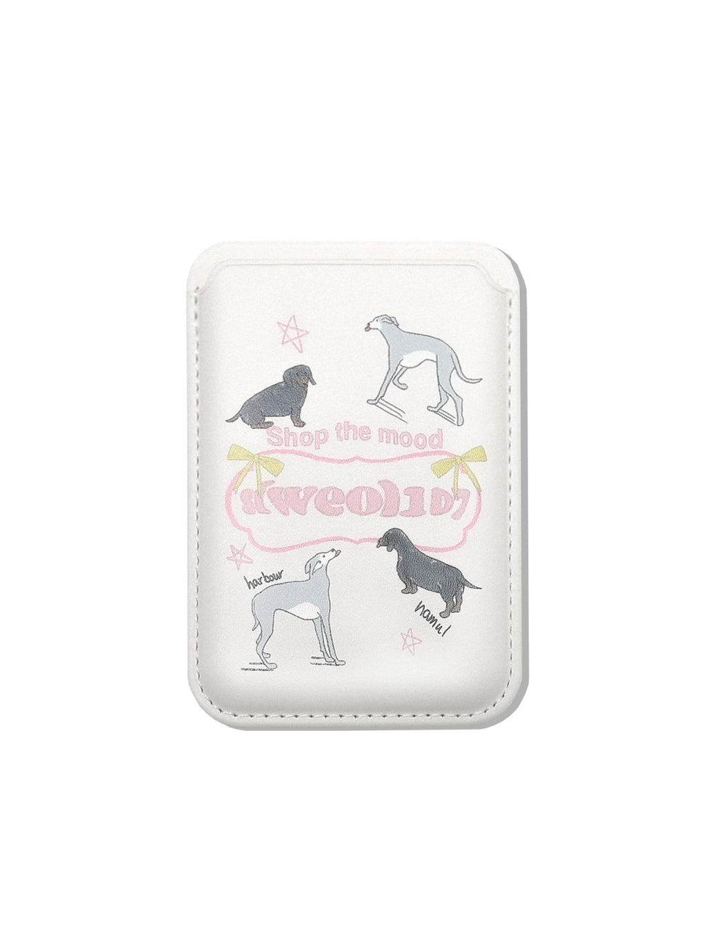 Puppy Iphone Card Wallet (Ivory)