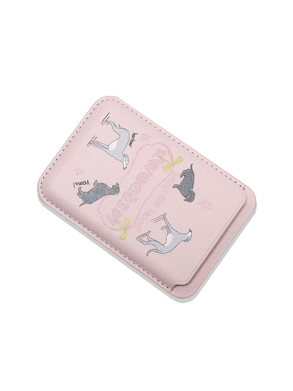 Puppy MagSafe Card Wallet (Pink)