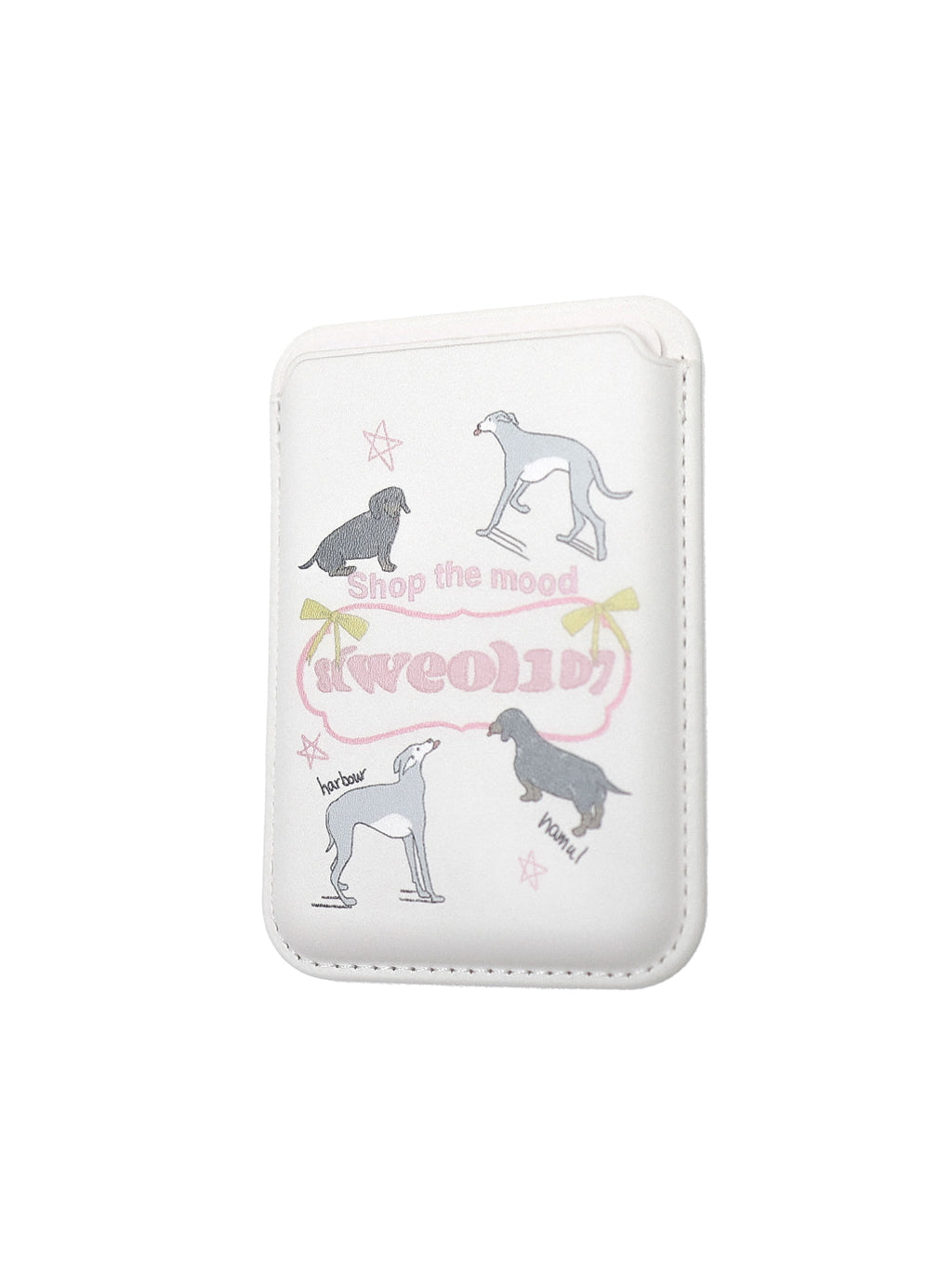 Puppy Iphone Card Wallet (Ivory)