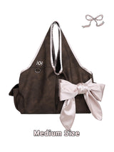 [Medium] Bow Shoulder Bag (Choco Pink)