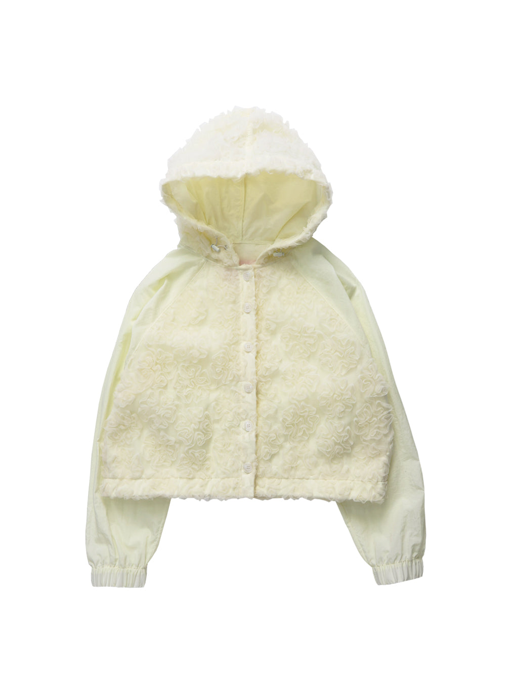 Lace Crop Hood (All Butter)