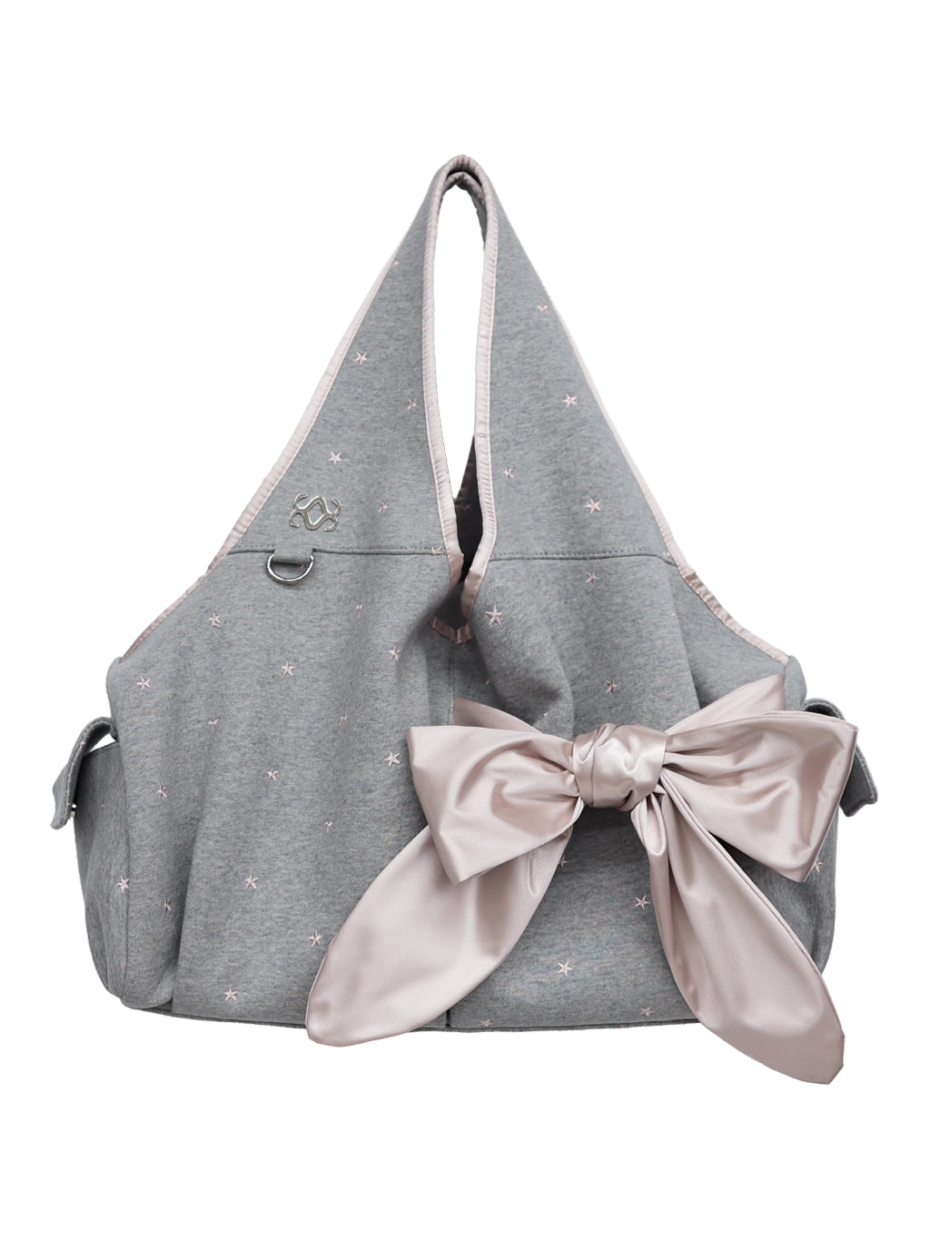 Bow Shoulder Bag (Pink Star)