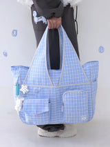 TIDI Work Bag (Check Blue)