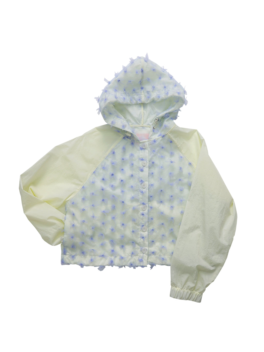 Lace Crop Hood (Butter+Violet)