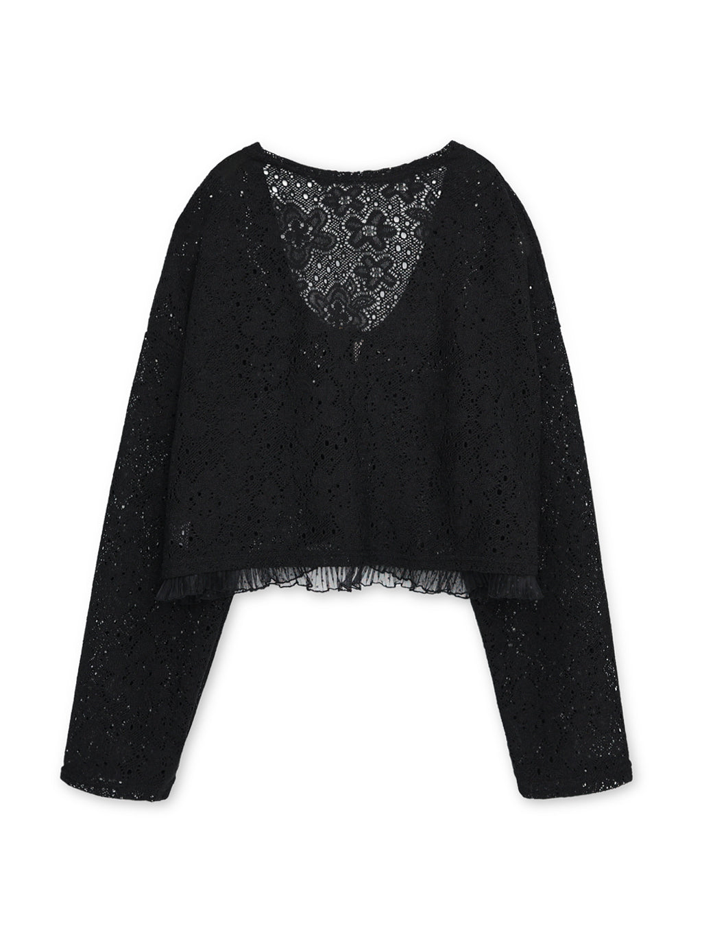 Moa Crop Cardigan (Black)