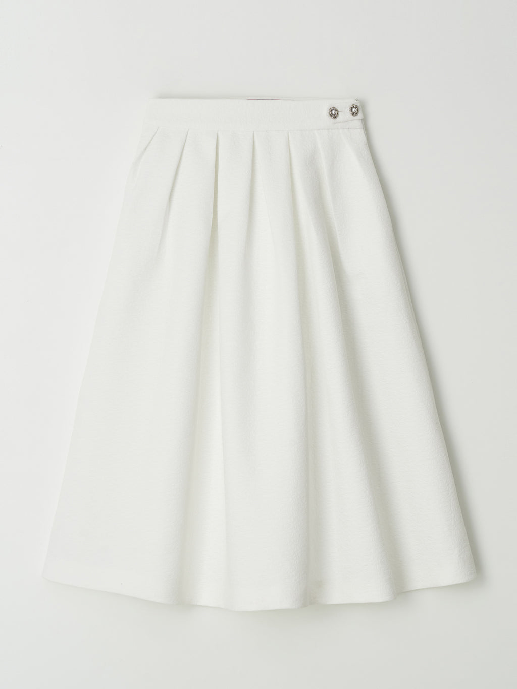 Rose Flared Skirt (Ivory)